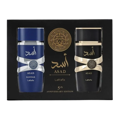 Lattafa Asad + Asad Zanzibar Set de Regalo 2 x 100 ml