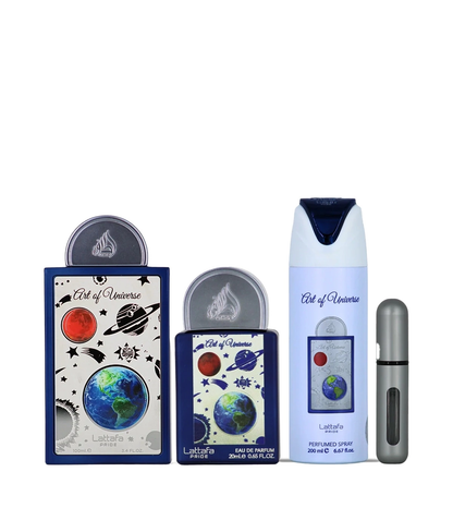 Lattafa Art of Universe Set de Regalo 100 ml + 20 ml + 200 ml