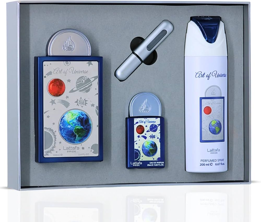 Lattafa Art of Universe Set de Regalo 100 ml + 20 ml + 200 ml