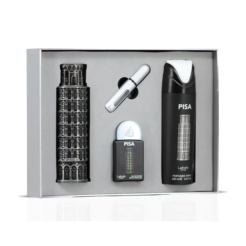 Lattafa Pride Pisa Set de Regalo 100 ml + 20 ml + 200 ml