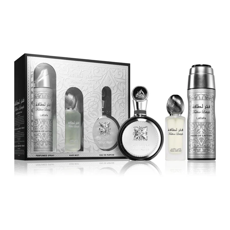 Lattafa Fakhar Black Set de Regalo 3 Piezas
