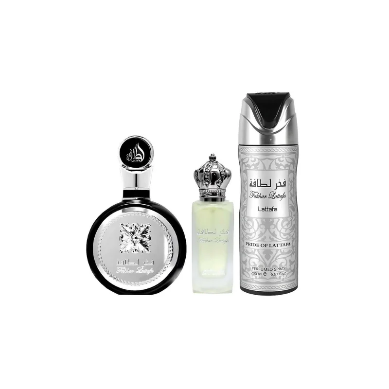 Lattafa Fakhar Black Set de Regalo 3 Piezas