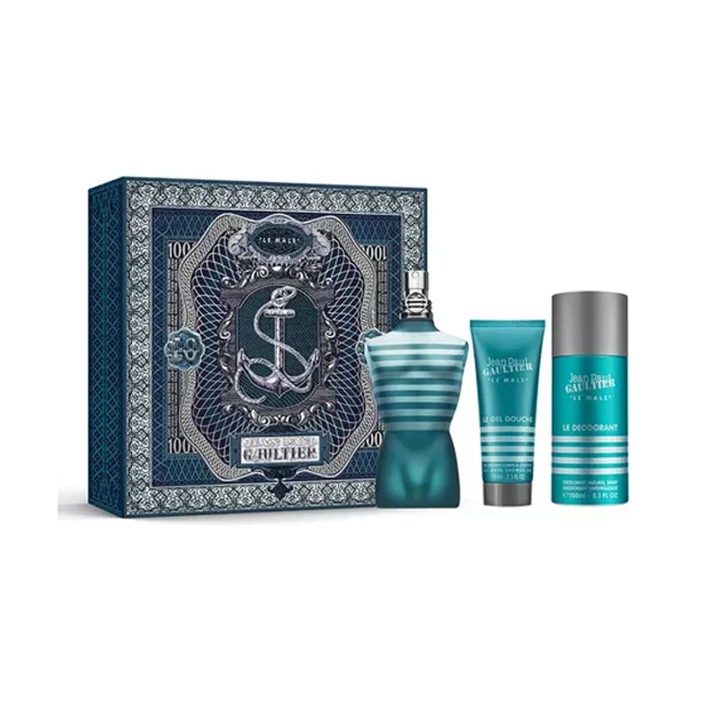 Jean Paul Gaultier Le Male EDT Set de Regalo 3 Piezas