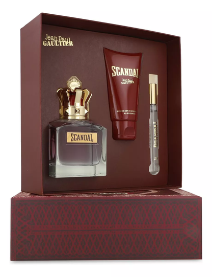 Jean Paul Gaultier Scandal Pour Homme EDT Set de Regalo 3 Piezas
